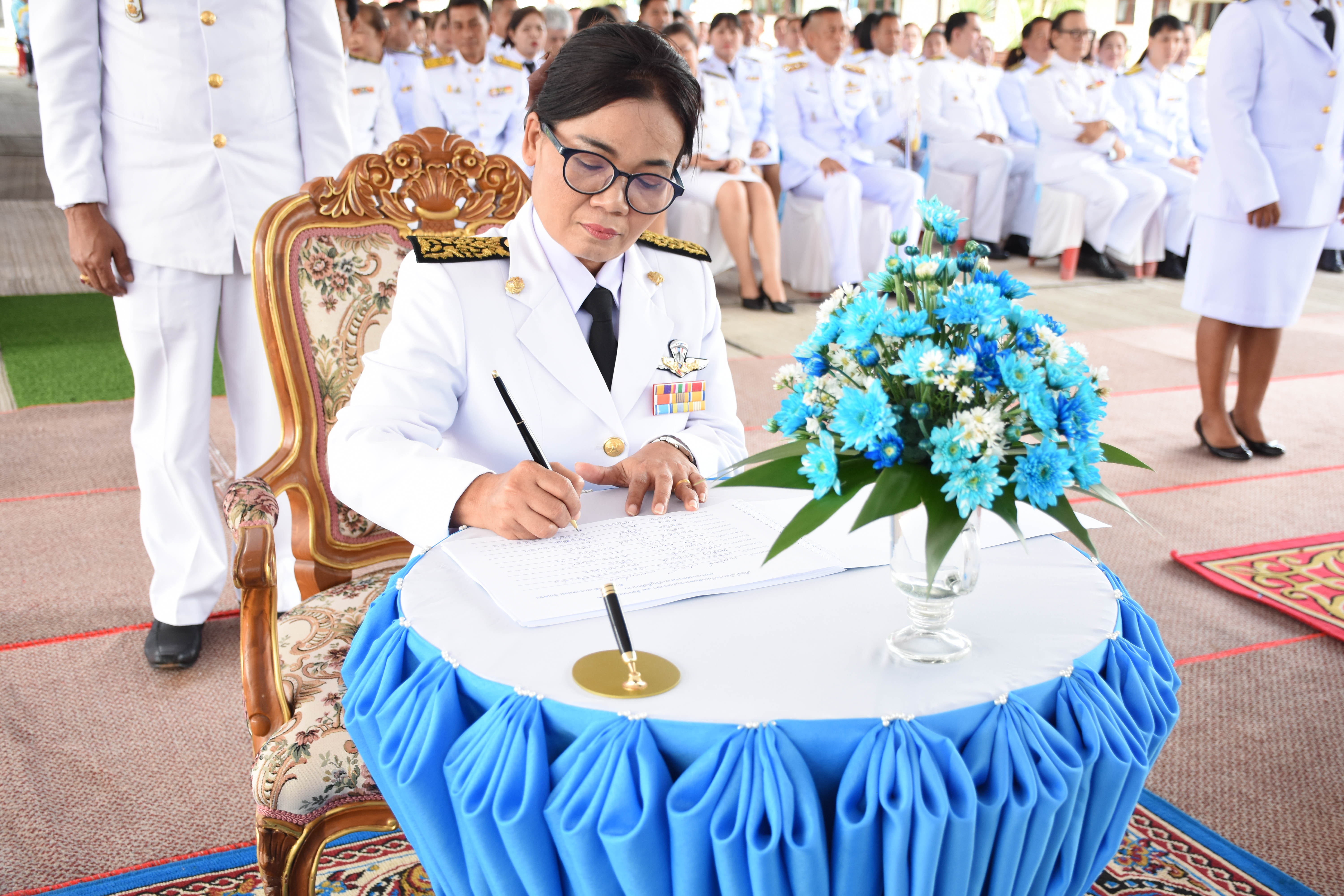 พิธีลงนามถวายพระพร เนื่องในโอกาสวันเฉลิมพระชนมพรรษา สมเด็จพระนางเจ้าสิริกิติ์ พระบรมราชินีนาถ พระบรมราชชนนีพันปีหลวง ประจำปีพุทธศักราช 2562